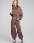 Allover Leopards Fleece Joggers WOMENS chaserbrand