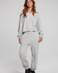 Scarlet Heather Grey Pullover WOMENS chaserbrand
