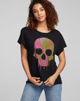Spin Paint Skull Tee WOMENS chaserbrand