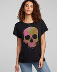 Spin Paint Skull Tee WOMENS chaserbrand