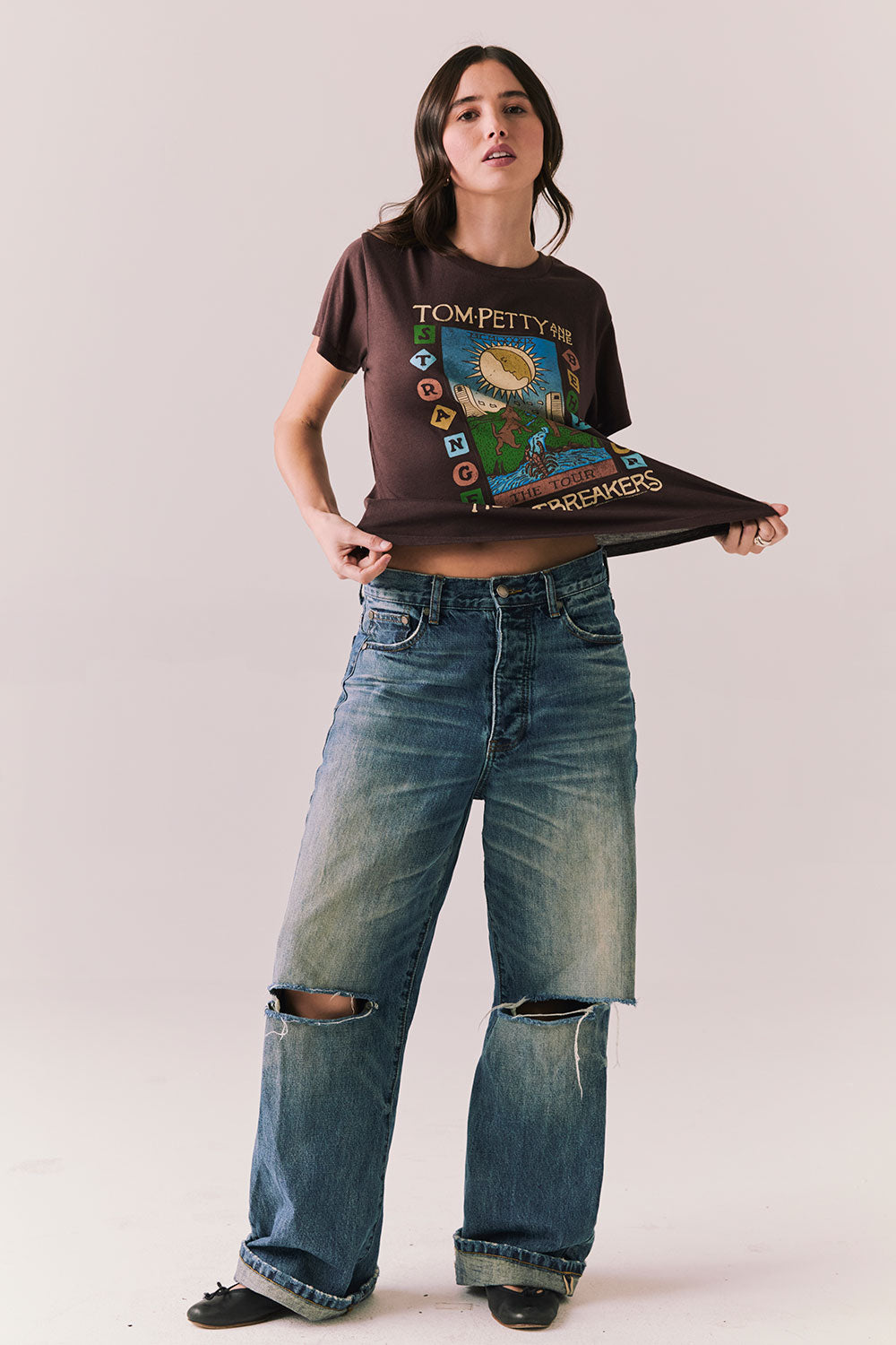 Tom Petty Strange Behavior Tour Tee Womens chaserbrand