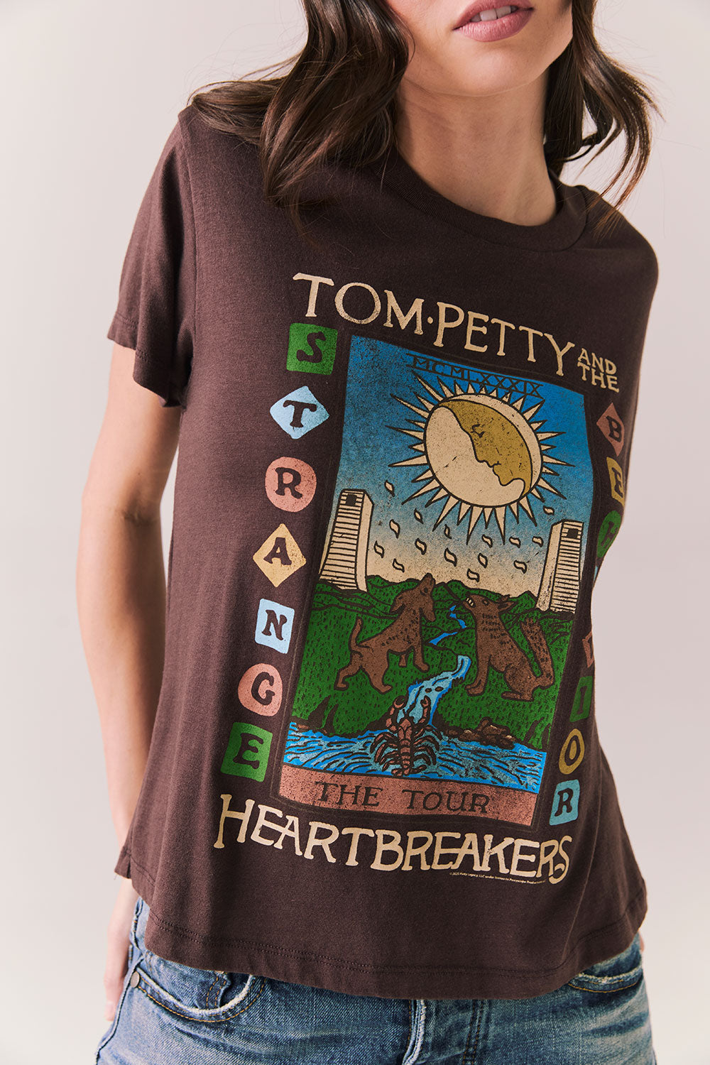 Tom Petty Strange Behavior Tour Tee Womens chaserbrand