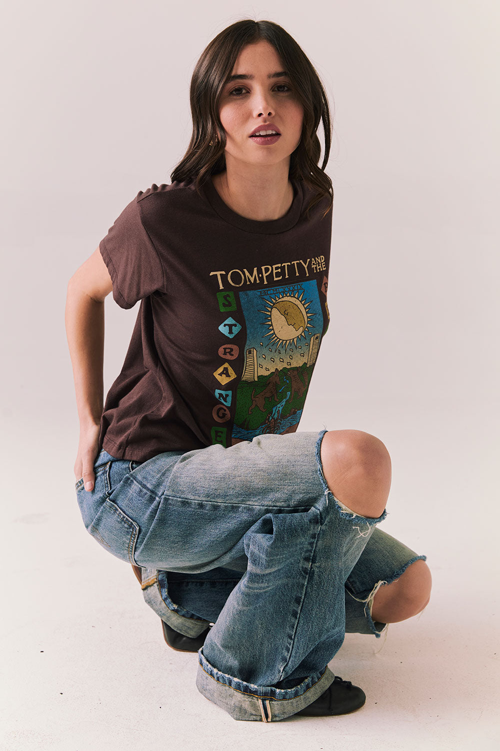 Tom Petty Strange Behavior Tour Tee Womens chaserbrand