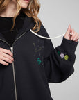 Space Embriodery Zip-up Hoodie WOMENS chaserbrand