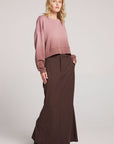 Scarlet Mauve Rose/Coco Brown Dip Dye Pullover Womens chaserbrand