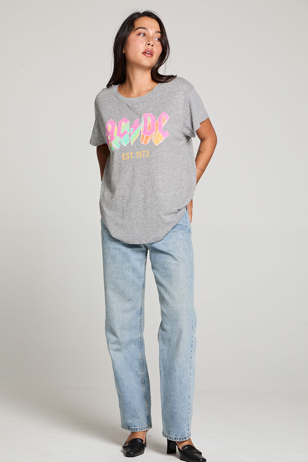 AC/DC Retro Logo 1973 Tee WOMENS chaserbrand