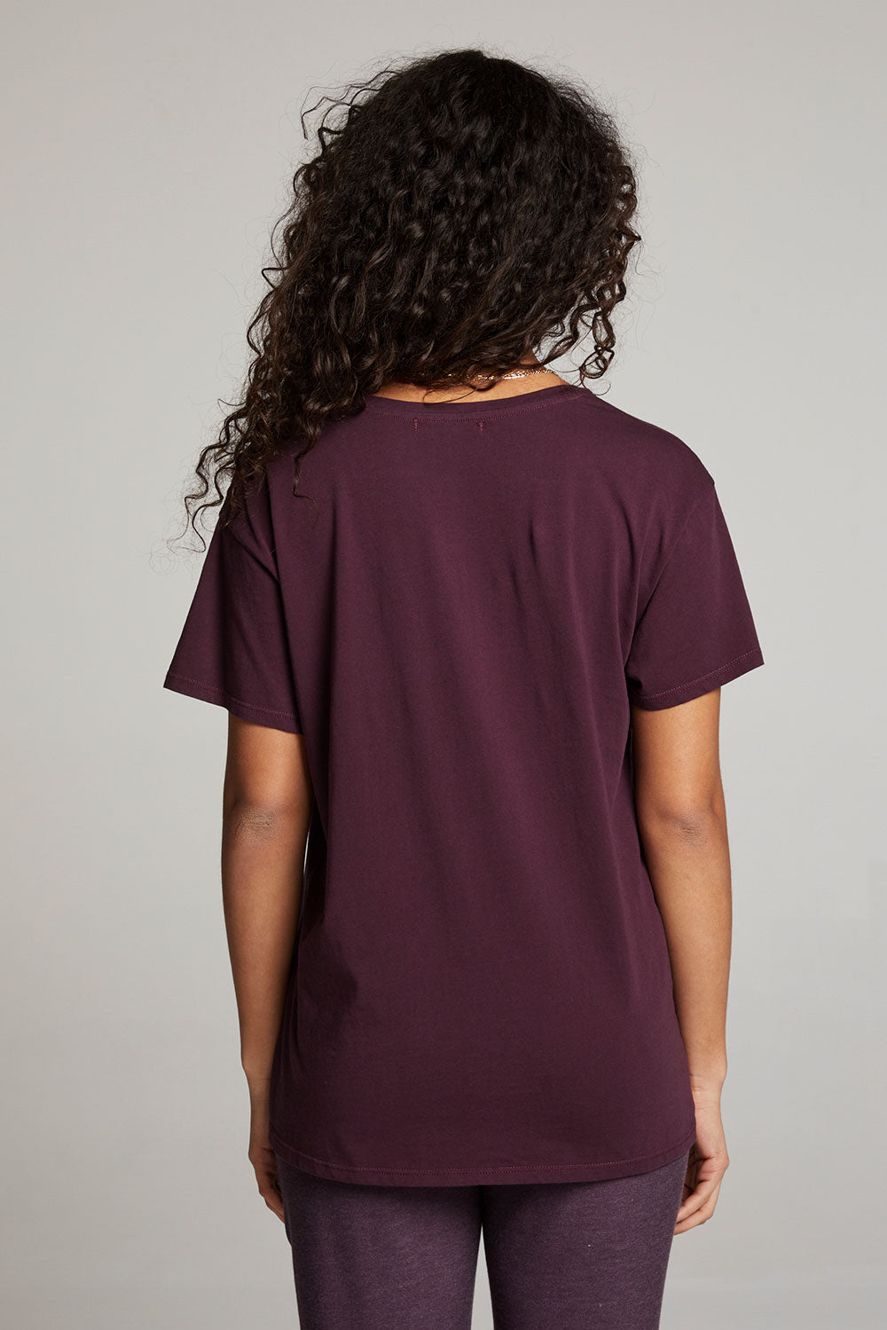 Everyday Essential Plum Perfect V Neck Tee WOMENS chaserbrand