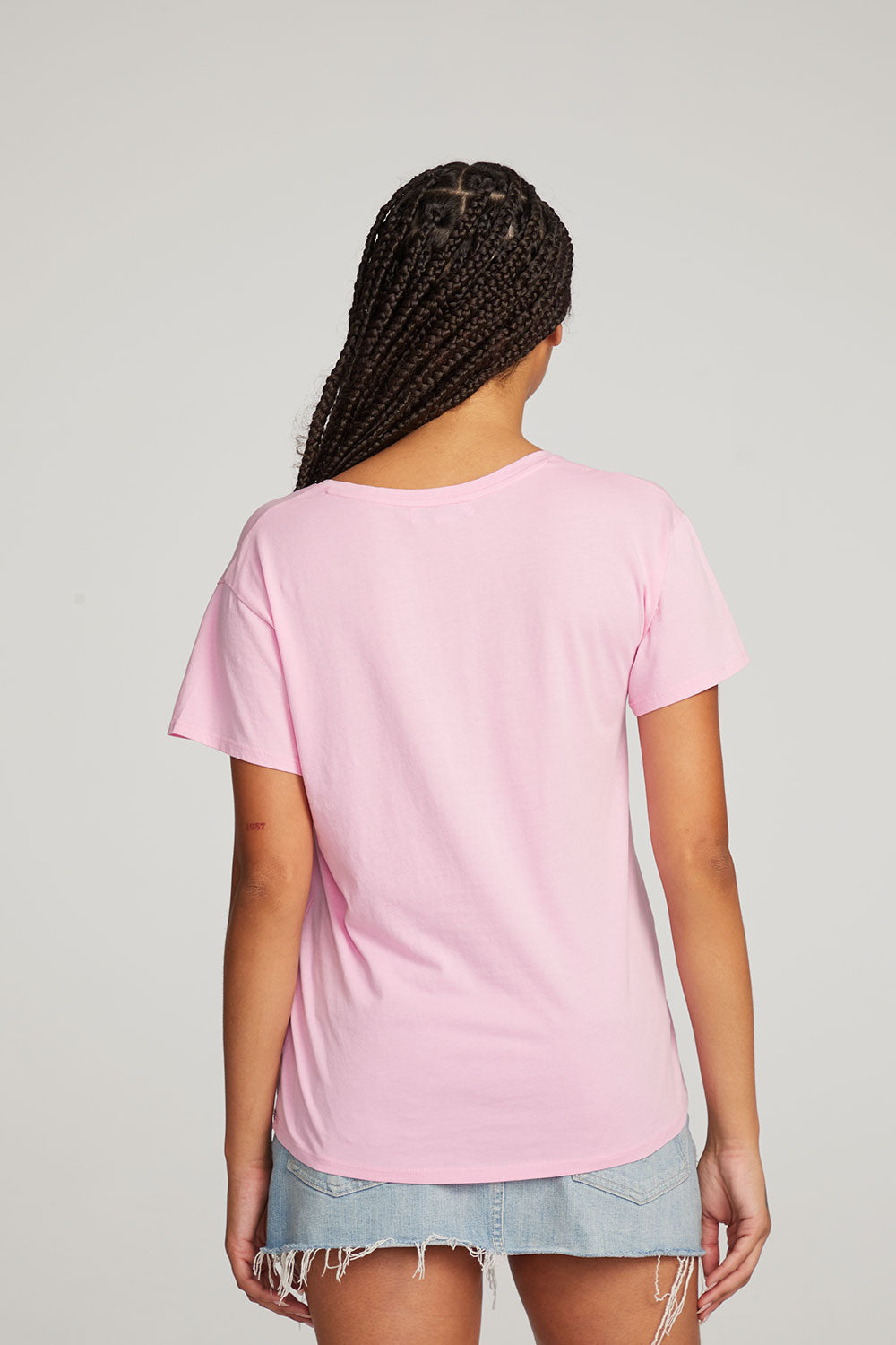 Everyday Essential Pastel Lavender V-neck Tee WOMENS chaserbrand