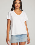 Everyday Essential White V-neck Tee WOMENS chaserbrand