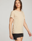 Everyday Essential Cappuccino Crew Neck Tee WOMENS chaserbrand