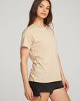 Everyday Essential Cappuccino Crew Neck Tee WOMENS chaserbrand