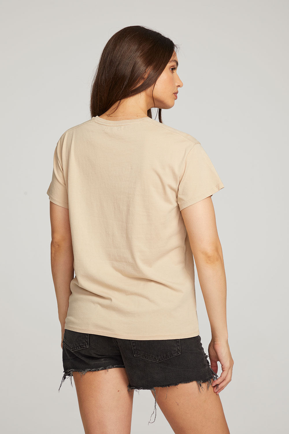 Everyday Essential Cappuccino Crew Neck Tee WOMENS chaserbrand