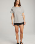 Everyday Essential Heather Grey Crew Neck Tee WOMENS chaserbrand