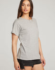 Everyday Essential Heather Grey Crew Neck Tee WOMENS chaserbrand