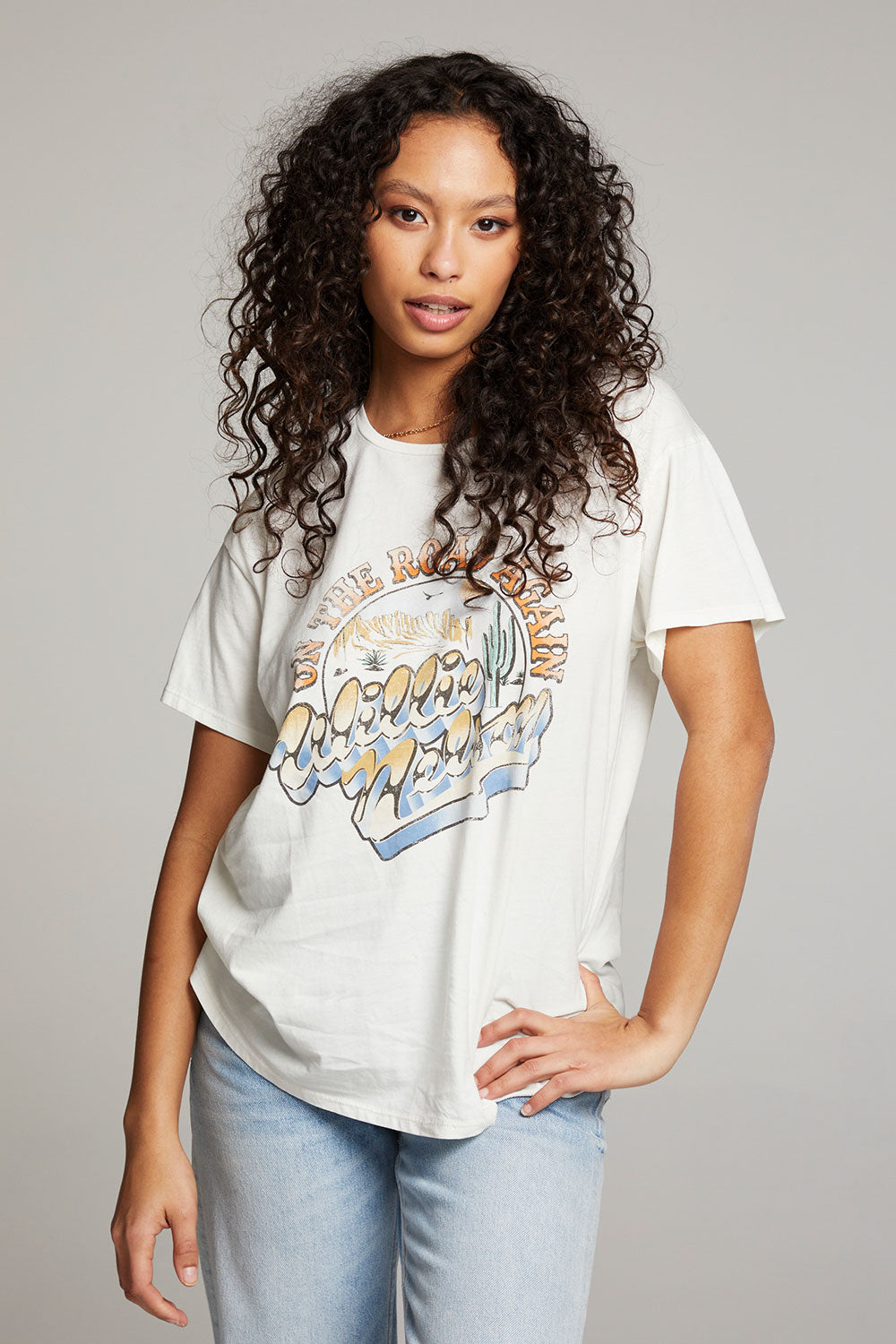 Willie Nelson On The Road Again Tee WOMENS chaserbrand