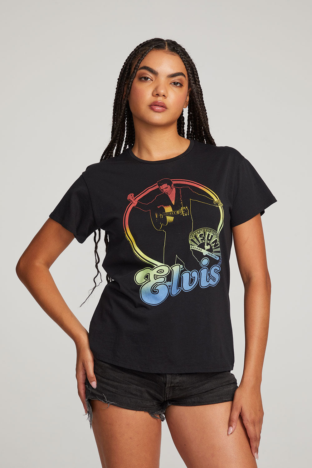 Sun Records Rainbow Elvis Tee WOMENS chaserbrand