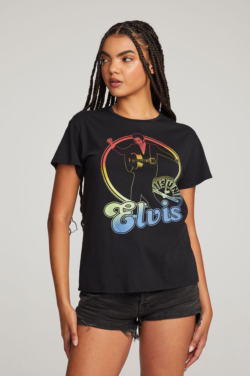 Sun Records Rainbow Elvis Tee WOMENS chaserbrand