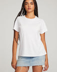 Everyday Essential White Crew Neck Tee WOMENS chaserbrand