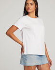 Everyday Essential White Crew Neck Tee WOMENS chaserbrand