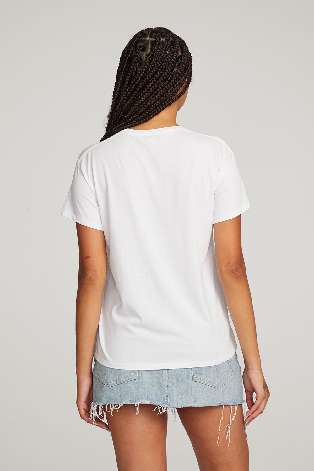 Everyday Essential White Crew Neck Tee WOMENS chaserbrand