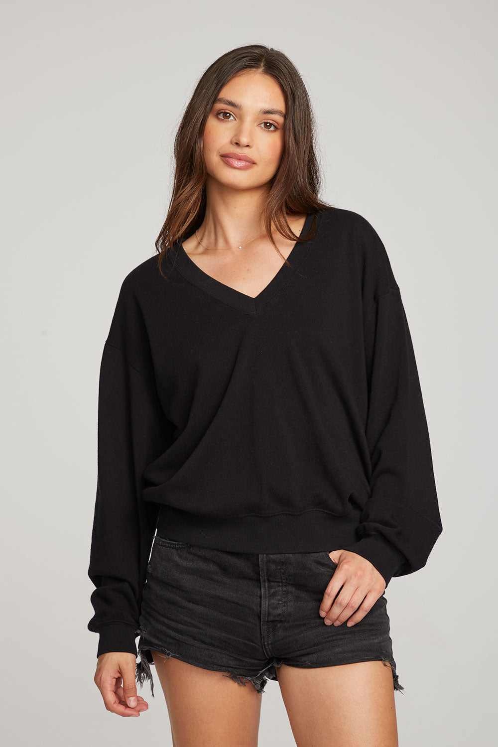 Poppy Black Pullover WOMENS chaserbrand