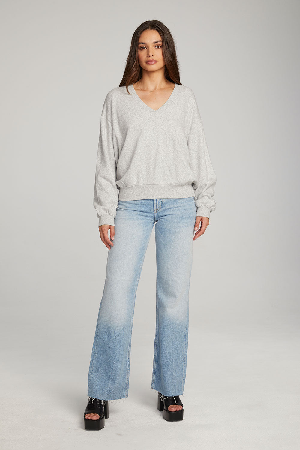Poppy Heather Grey Pullover WOMENS chaserbrand