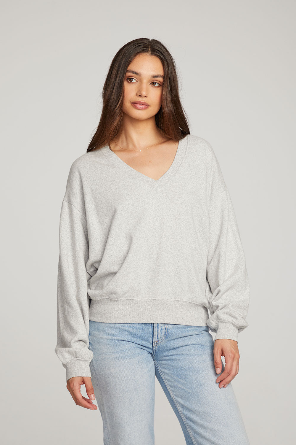 Poppy heather Grey Pullover WOMENS chaserbrand