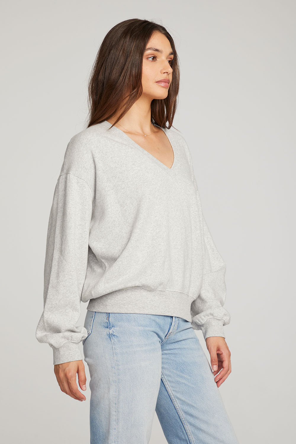 Poppy heather Grey Pullover WOMENS chaserbrand