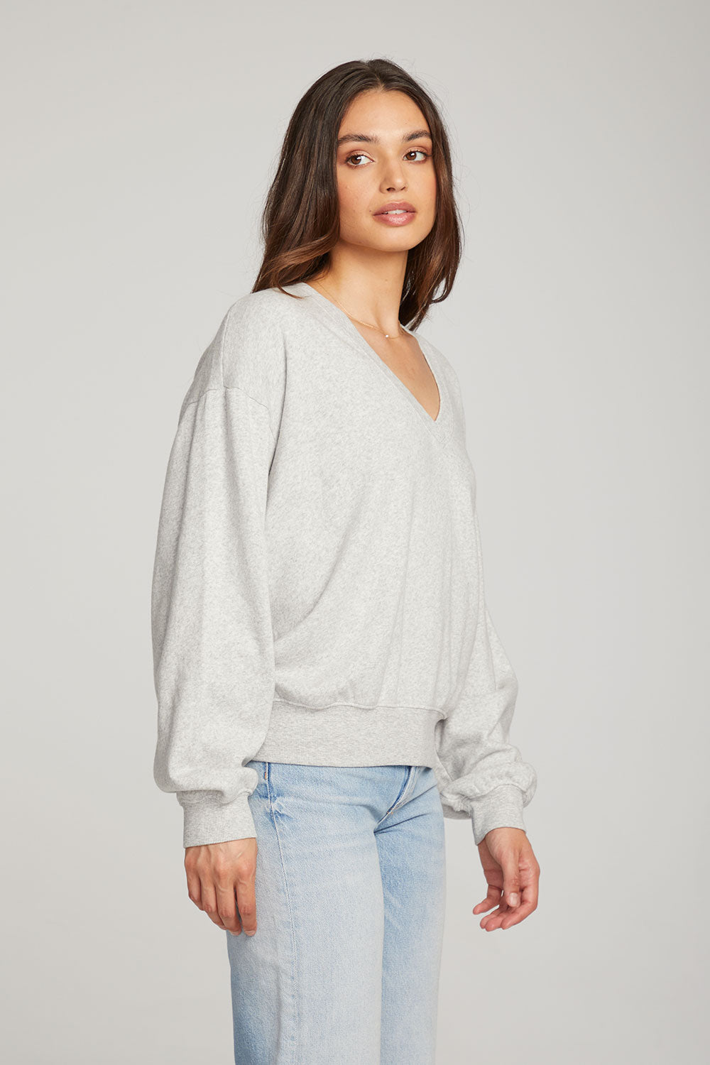 Poppy heather Grey Pullover WOMENS chaserbrand