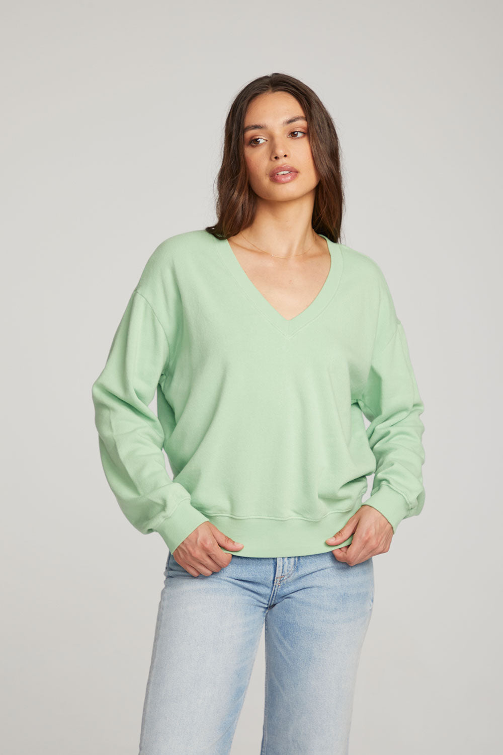 Poppy Quiet Green Pullover WOMENS chaserbrand