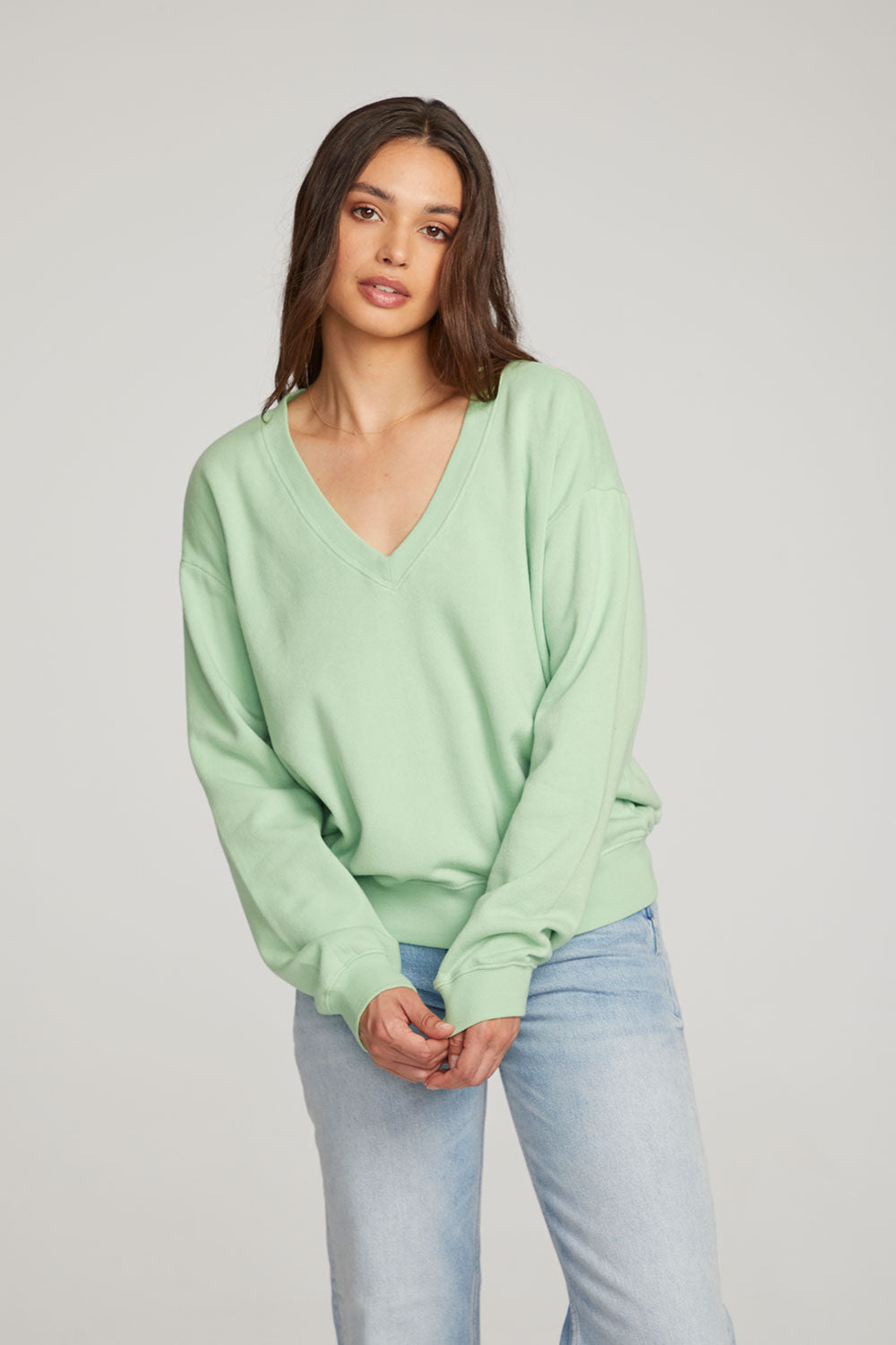 Poppy Quiet Green Pullover WOMENS chaserbrand