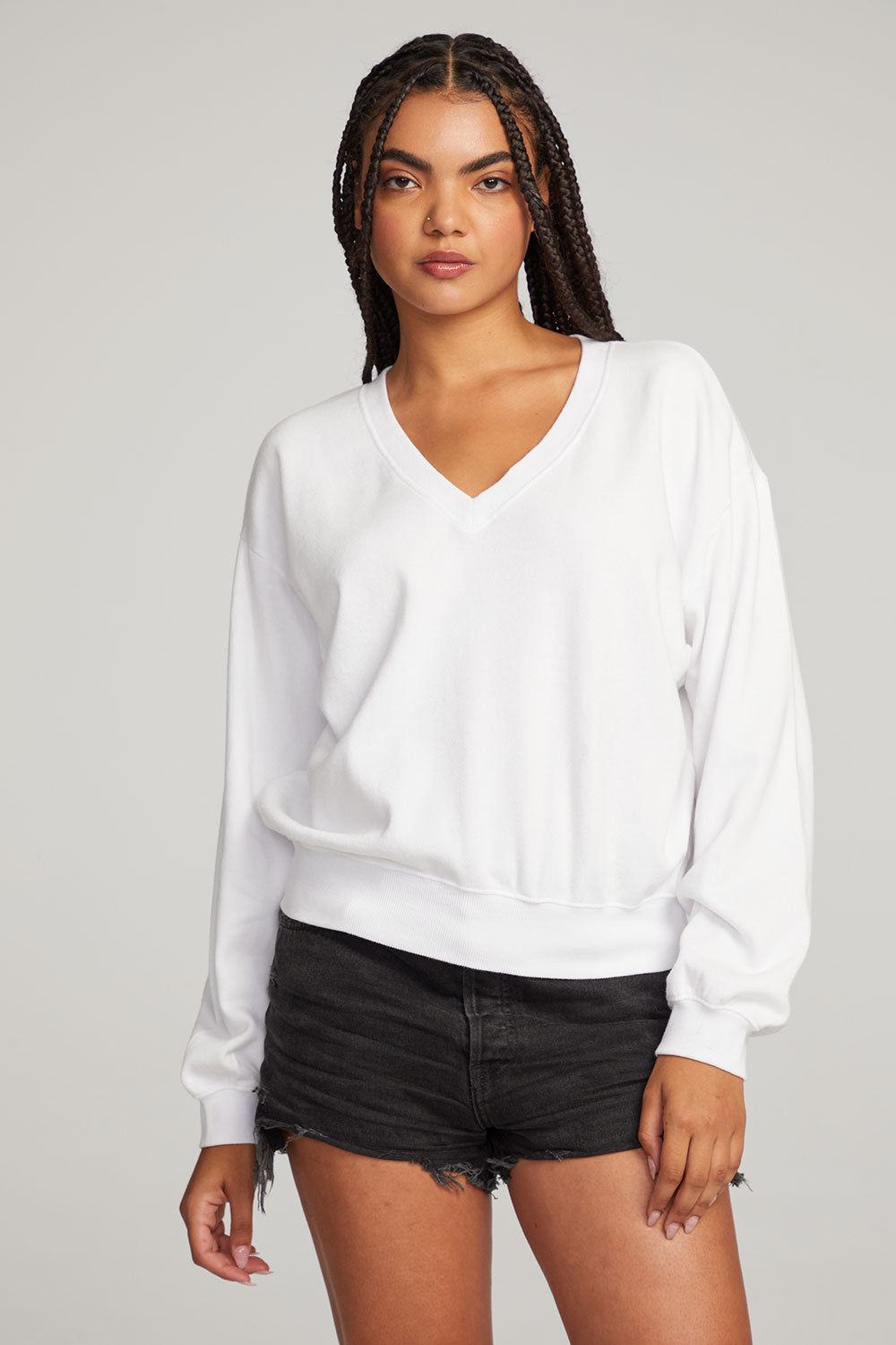Poppy White Pullover WOMENS chaserbrand