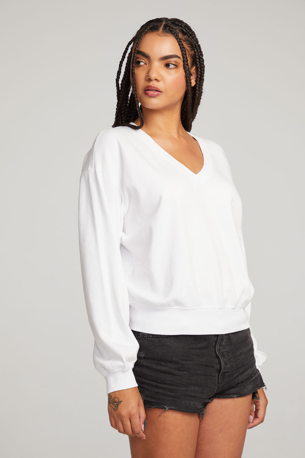 Poppy White Pullover WOMENS chaserbrand