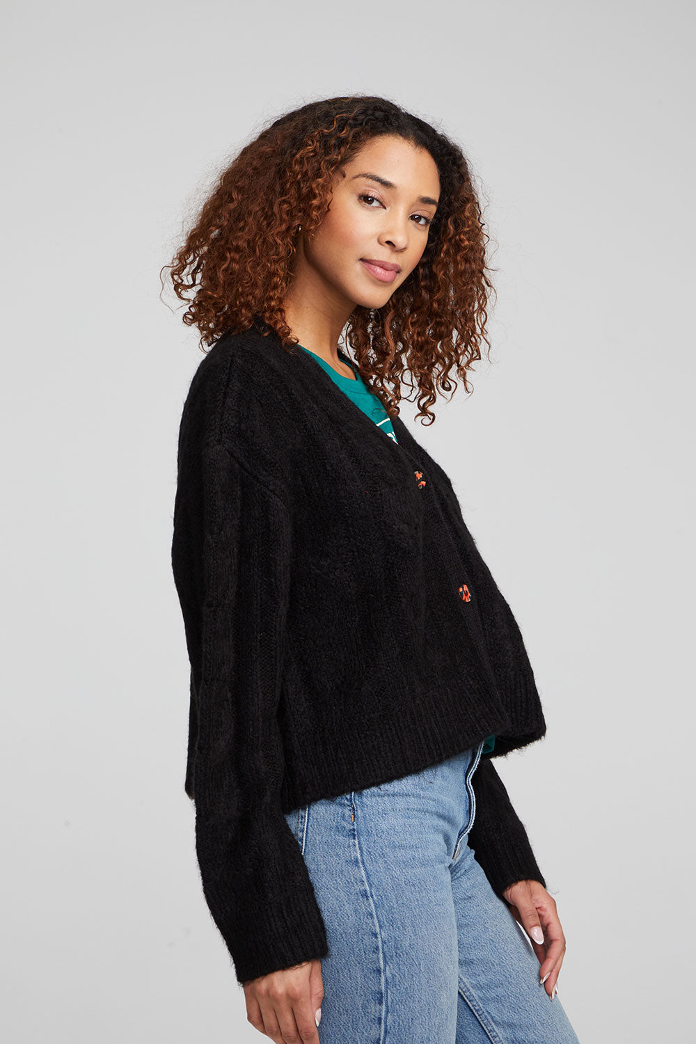 Bridge Black Onyx Cardigan WOMENS chaserbrand