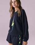 Rainbow Gradient Bolt Long Sleeve Womens chaserbrand