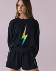 Rainbow Gradient Bolt Long Sleeve Womens chaserbrand