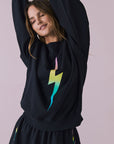 Rainbow Gradient Bolt Long Sleeve Womens chaserbrand