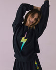 Rainbow Gradient Bolt Long Sleeve Womens chaserbrand