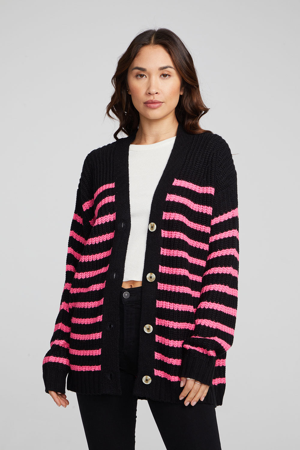 Vibe Melrose Stripe Cardigan WOMENS chaserbrand