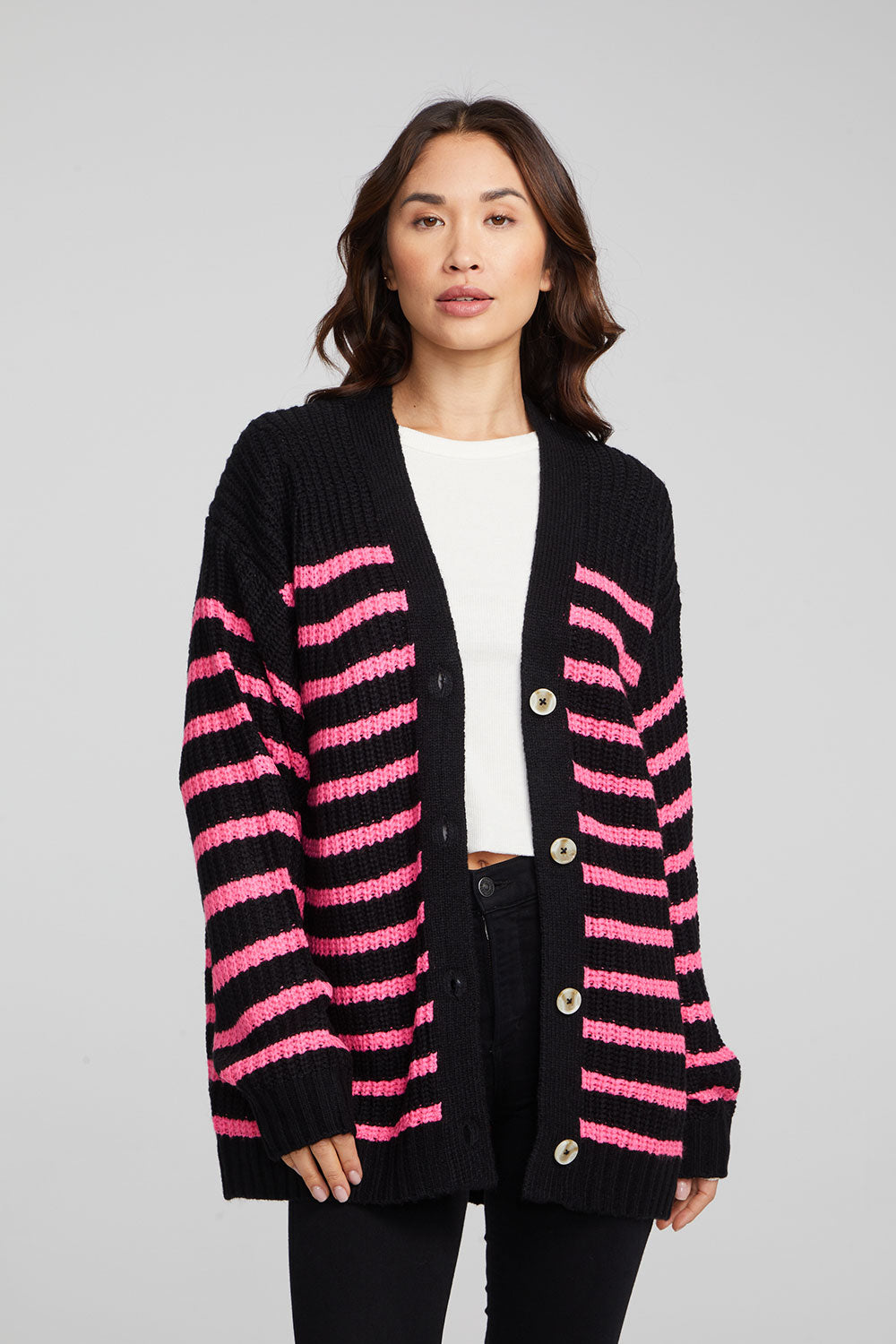 Vibe Melrose Stripe Cardigan WOMENS chaserbrand