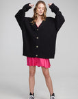 Vibe Shadow Black Cardigan WOMENS chaserbrand