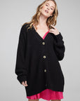 Vibe Shadow Black Cardigan WOMENS chaserbrand