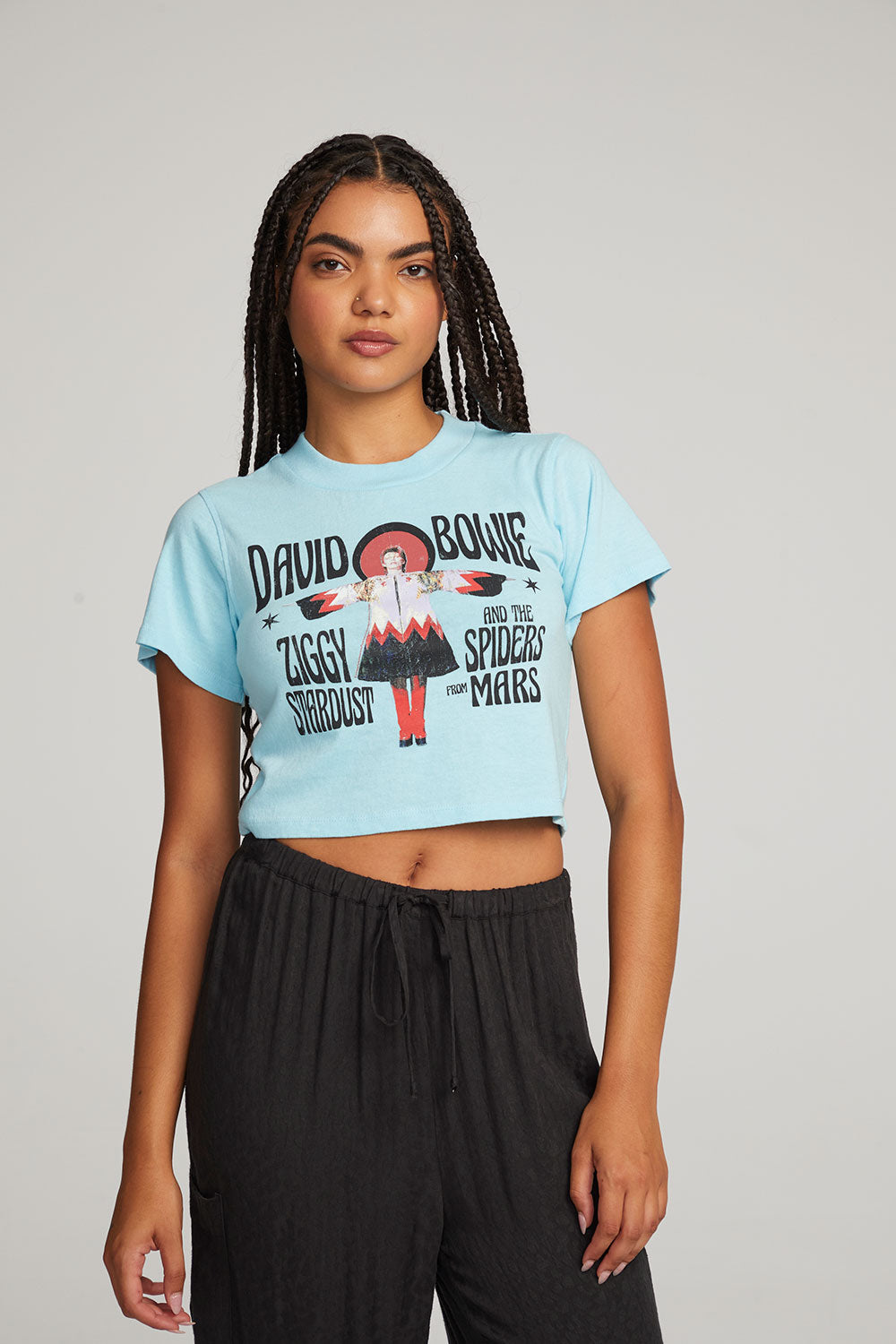 David Bowie Ziggy Stardust Crop Tee WOMENS chaserbrand