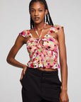 Alessia Poppy Floral Blouse WOMENS chaserbrand