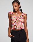 Alessia Poppy Floral Blouse WOMENS chaserbrand