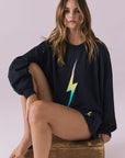 Rainbow Gradient Bolt Long Sleeve Womens chaserbrand