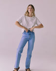 Jameson Light Heather Grey Tee Womens chaserbrand