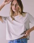 Jameson Light Heather Grey Tee Womens chaserbrand