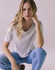 Jameson Light Heather Grey Tee Womens chaserbrand