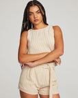 Riley White Pinstripe Tank WOMENS chaserbrand